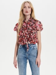 Saint Tropez Red Lilja Short Sleeve Shirt - Image 1 of 1