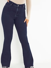 Simply Be Dark Indigo Blue Womens Kim High Waist Bootcut Jeans - Image 2 of 3