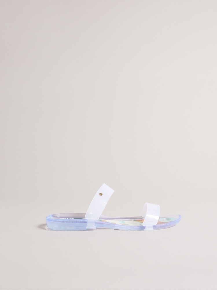 Ted Baker Green Juleeyy Emerald Sunburst Appleseed pattern Two Strap Jelly Flip Flop - Image 1 of 4