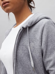 Juicy Couture Womens Zip Through Velour Robertson Zip Up Hoodie - Image 4 of 4
