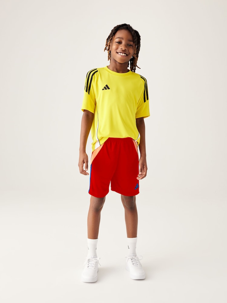 adidas Dark Red Tiro 24 Shorts - Image 4 of 9