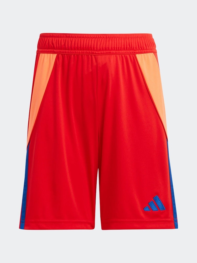 adidas Dark Red Tiro 24 Shorts - Image 5 of 9