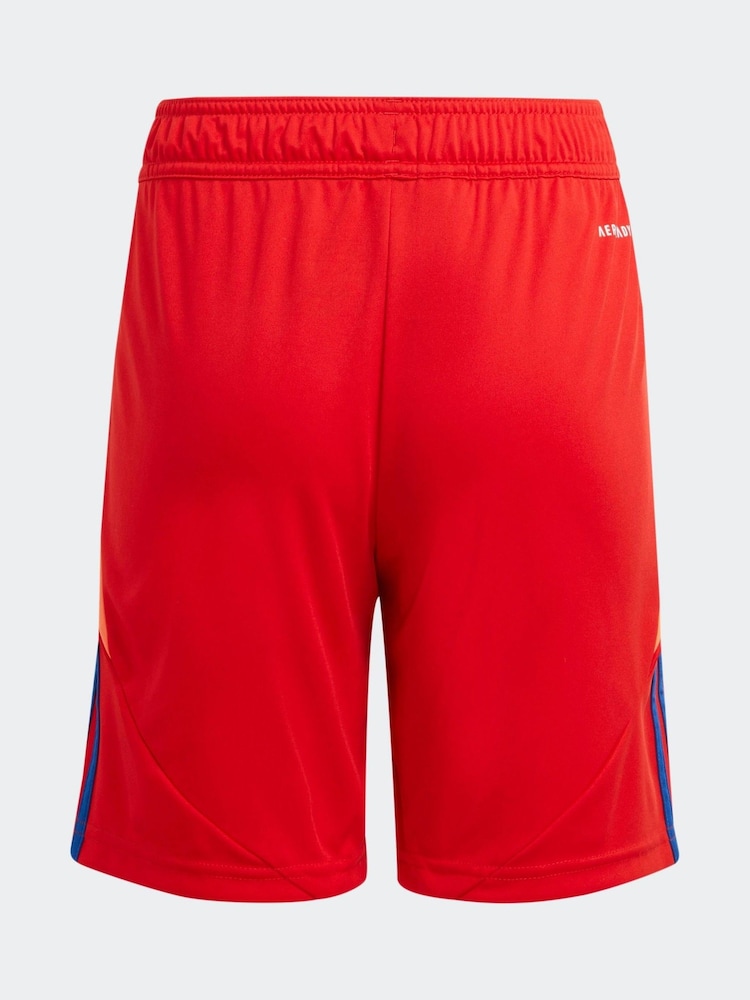 adidas Dark Red Tiro 24 Shorts - Image 6 of 9