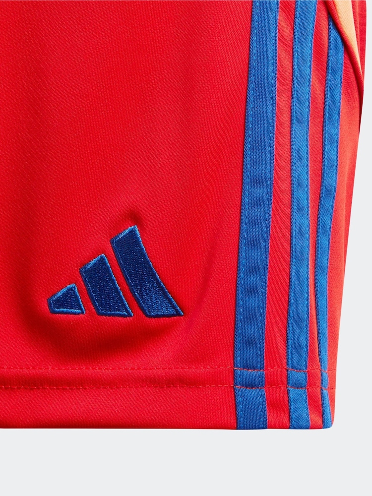 adidas Dark Red Tiro 24 Shorts - Image 9 of 9