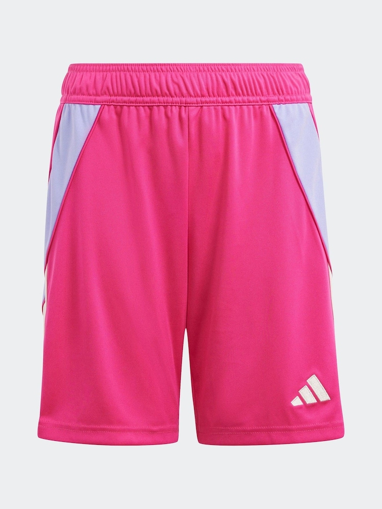 adidas Bright Pink Tiro 24 Shorts - Image 1 of 5
