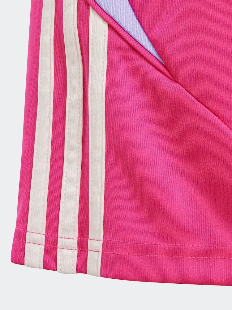 adidas Bright Pink Tiro 24 Shorts - Image 4 of 5