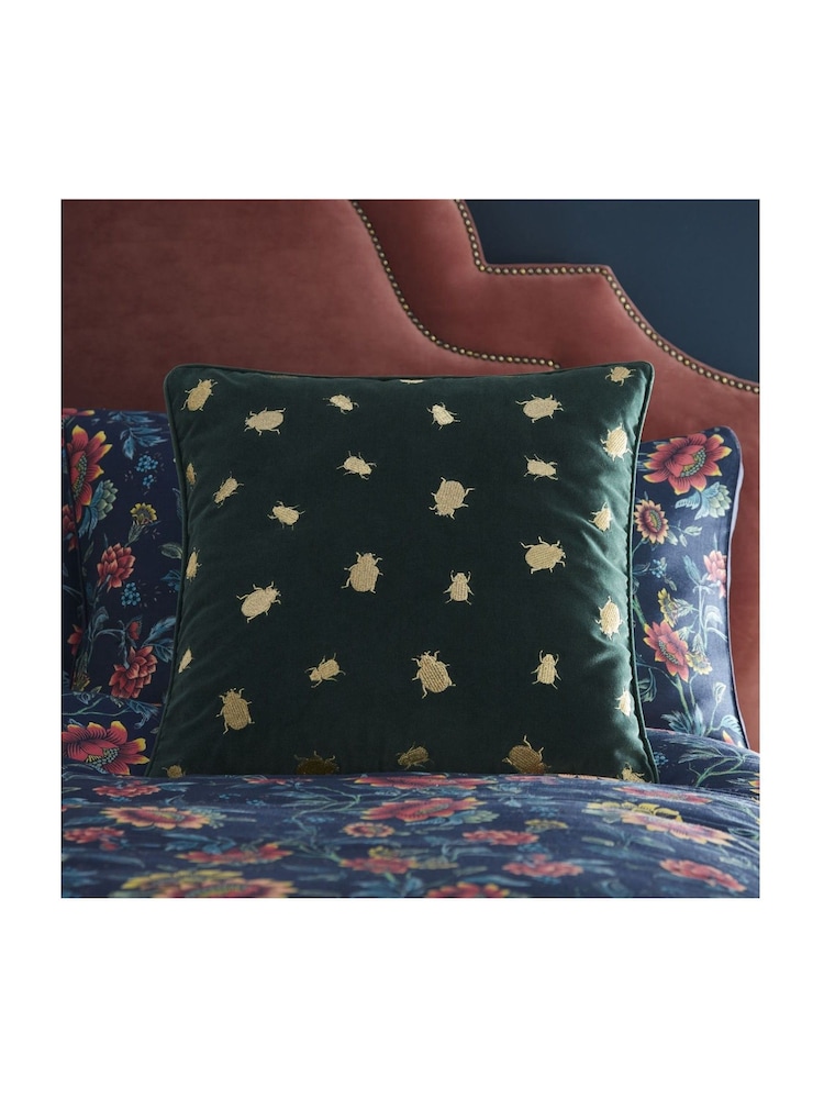 Wedgewood Green Firefly Cushion - Image 1 of 3