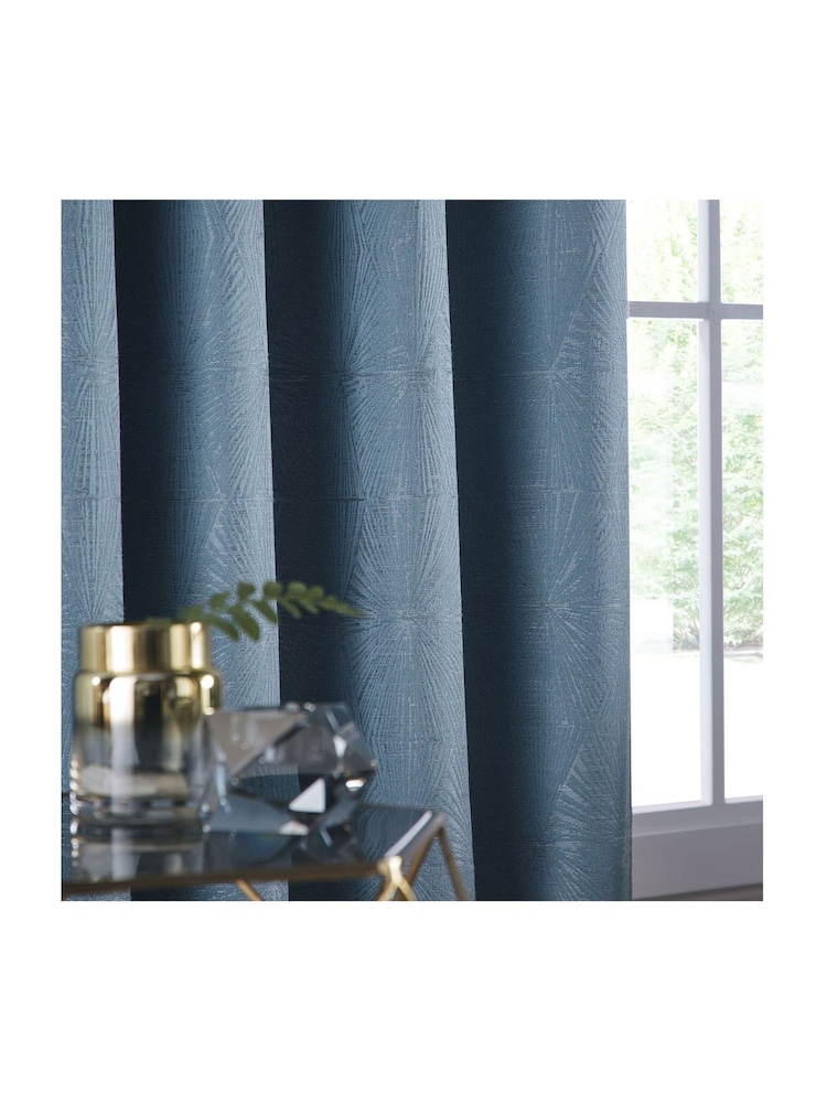 Studio G Twilight Blue Amari Eyelet Curtains - Image 3 of 3