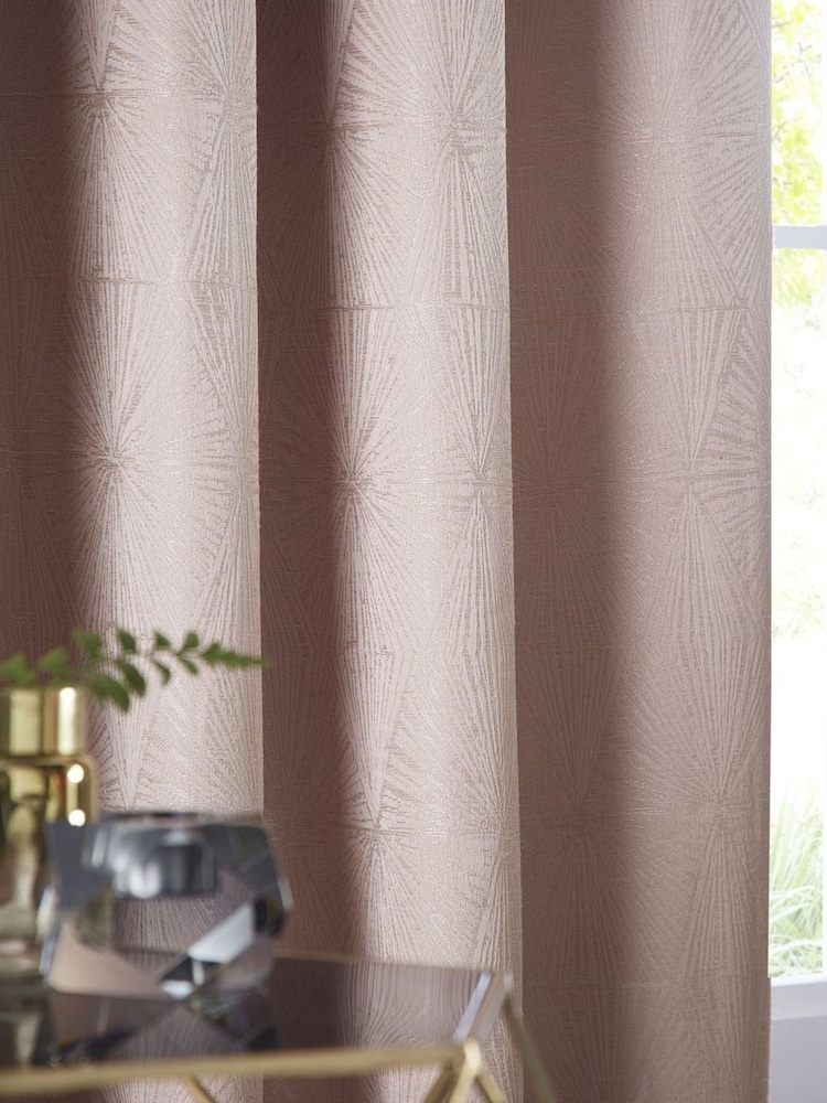 Studio G Blush Pink Amari Eyelet Curtains - Image 2 of 3