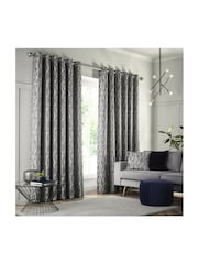 Studio G Pewter Como Eyelet Curtains - Image 1 of 3