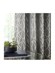 Studio G Pewter Como Eyelet Curtains - Image 3 of 3