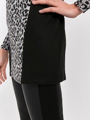 Sonder Studio Pink Leopard Print Cut And Sew Top - Image 5 of 6