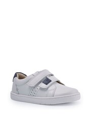 Start-Rite Explore White Leather Rip-Tape First Trainer Shoes - Image 3 of 6