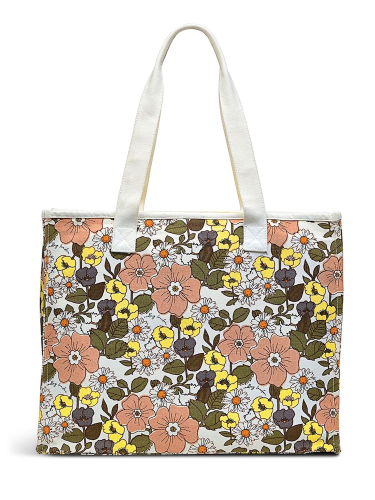Radley London 60's Floral Tote Bag - Image 2 of 4