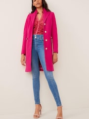Pink Single Breasted Dolly Coat - Image 2 of 6