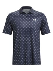 Under Armour Grey Golf Printed Performance 3.0 Polo Shirt - Image 5 of 6