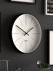 Space Hotel Black White/Black District 12 Wall Clock - Image 2 of 4