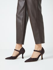 Animal Forever Comfort® Point Toe Mary Jane Court Shoes - Image 1 of 6