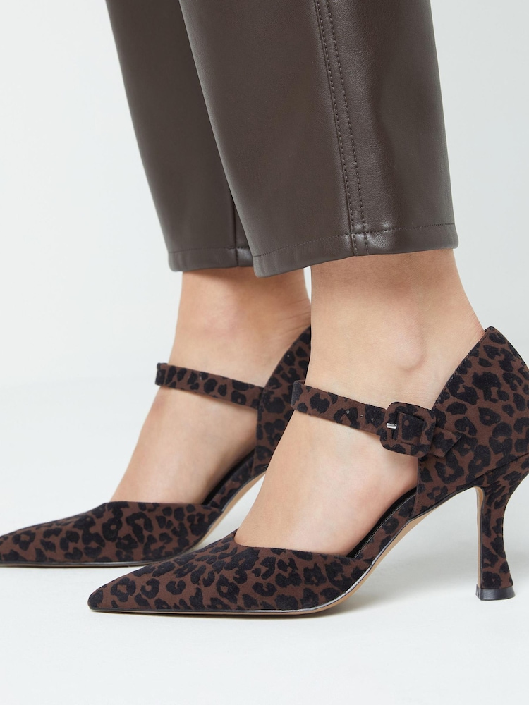 Animal Forever Comfort® Point Toe Mary Jane Court Shoes - Image 2 of 6