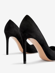Black Microfibre Regular/Wide Fit Forever Comfort® Point Court Shoes - Image 7 of 7