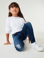 Dark Blue Distressed - Skinny Jeans (3–16Jahre) - Bild 4 von 6