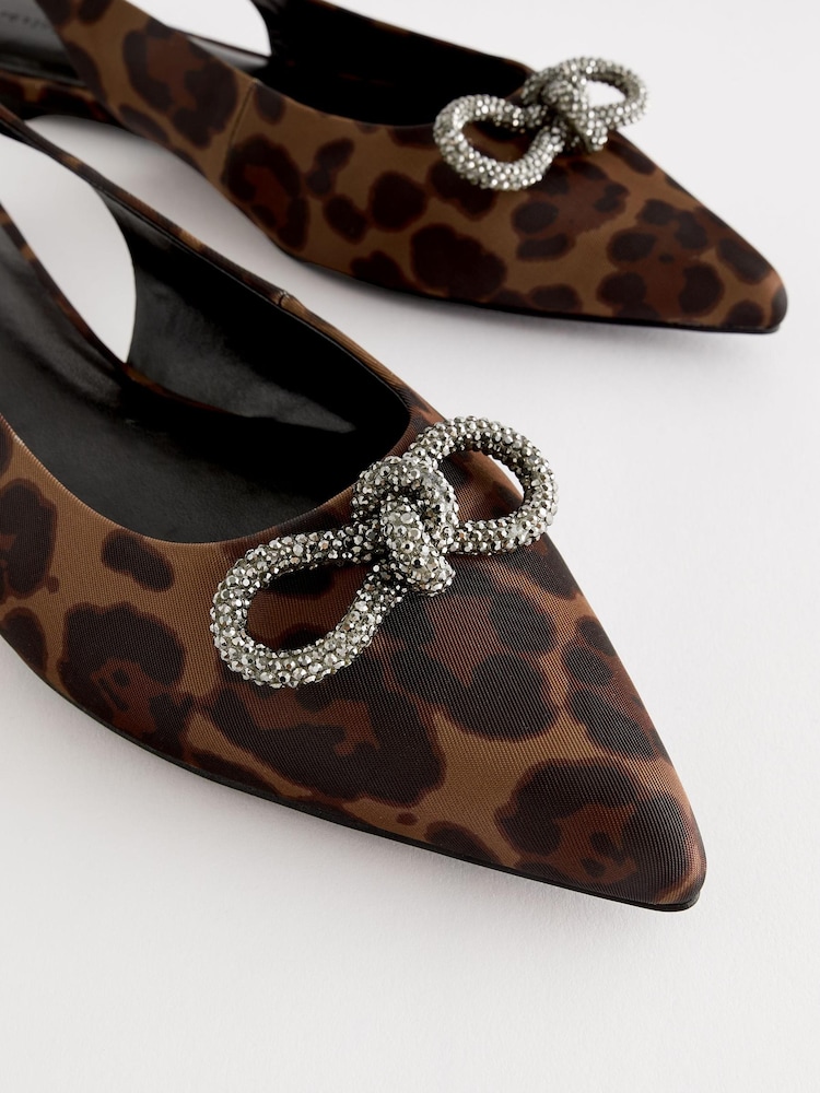 Cętki - Buty na płaskiej podeszwie Forever Comfort® z paskiem na pięcie i kokardą - Image 4 of 5