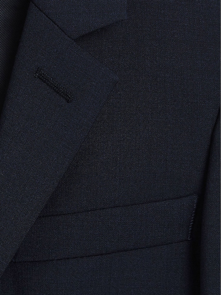 Reiss Navy Hope Junior Modern Fit Mixer Blazer - Image 6 of 6