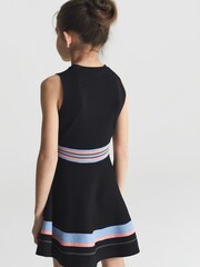 Reiss Black Elsie Junior Knitted Mini Dress - Image 5 of 7