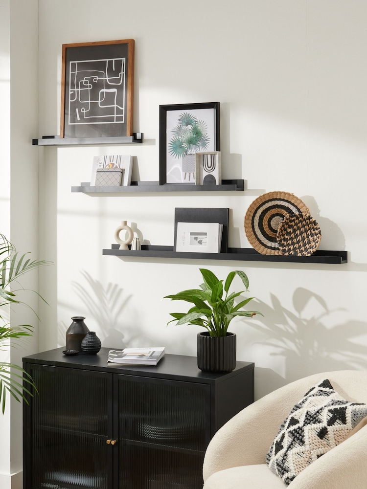 Black Picture Ledge Wall Shelf - Image 1 of 5