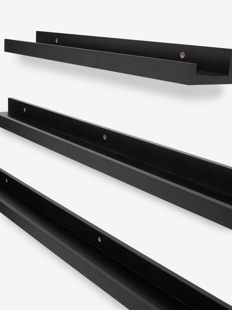 Black Picture Ledge Wall Shelf - Image 4 of 5