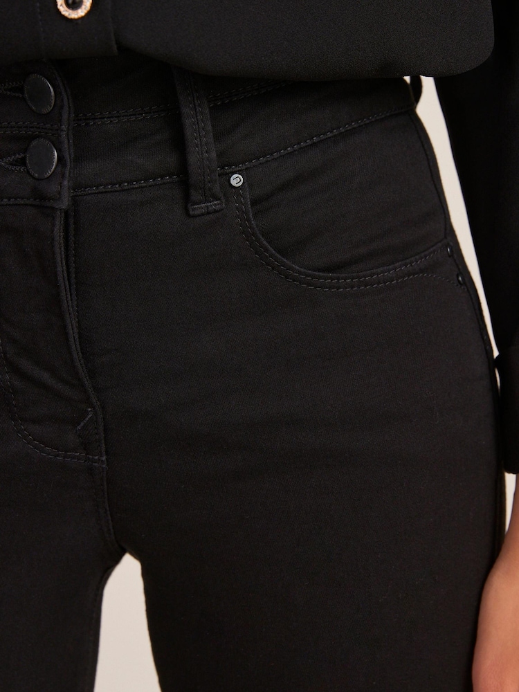 Czarny - Dżinsy skinny podnoszące, wyszczuplające i modelujące - Image 4 of 5