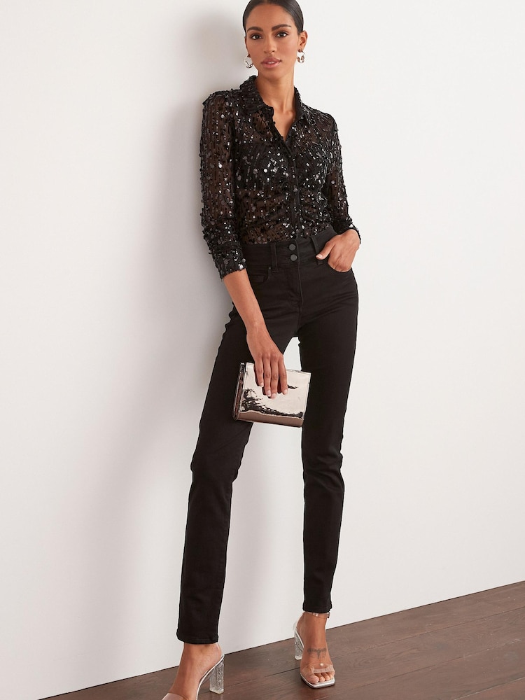 Black Lift, Slim & Shape Slim Jeans - Image 1 of 5