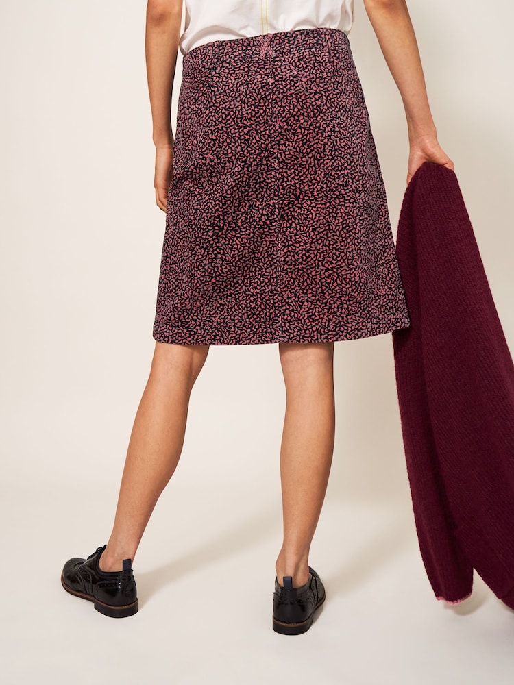 White Stuff Denim Melody Organic Cord Skirt - Image 2 of 5