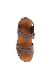 Pavers Brown Adjustable Touch Fastening Sandals - Image 3 of 5