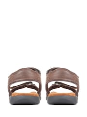 Pavers Brown Adjustable Touch Fastening Sandals - Image 5 of 5