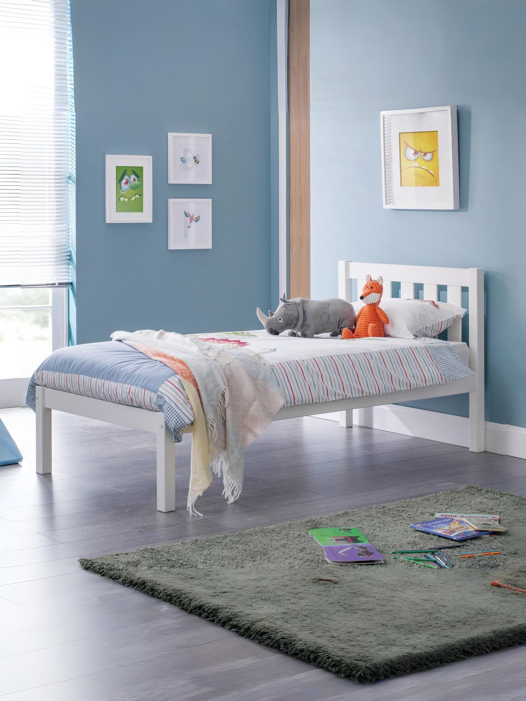 Julian Bowen Luna Double Surf White Bed - Image 6