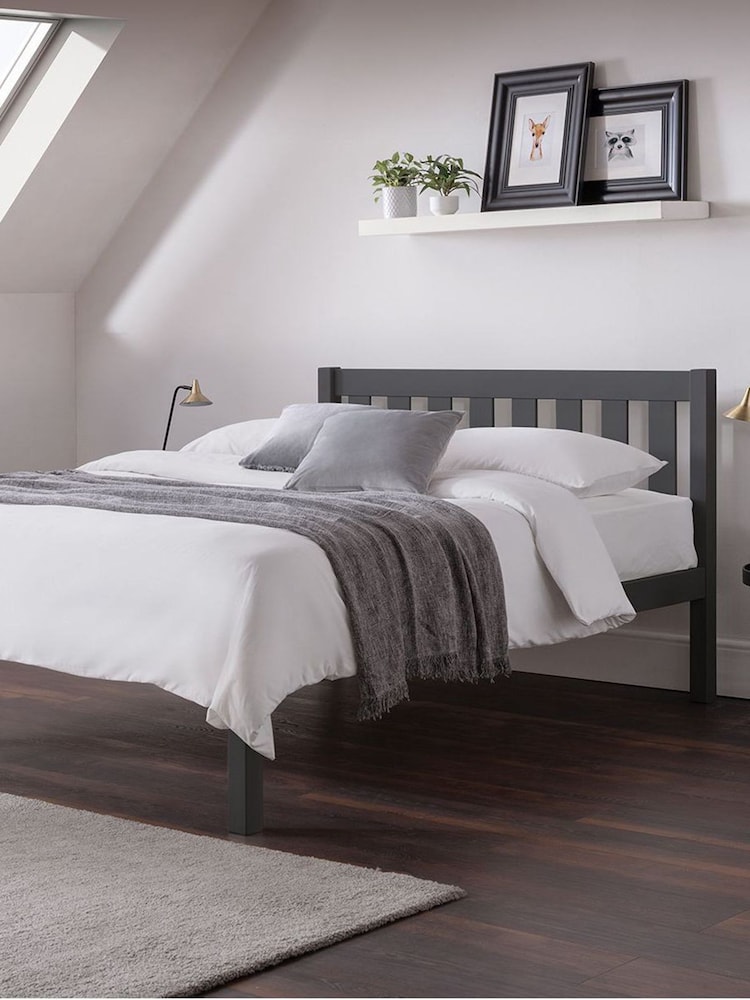 Julian Bowen Grey Luna Anthracite Bed - Image 1 of 4