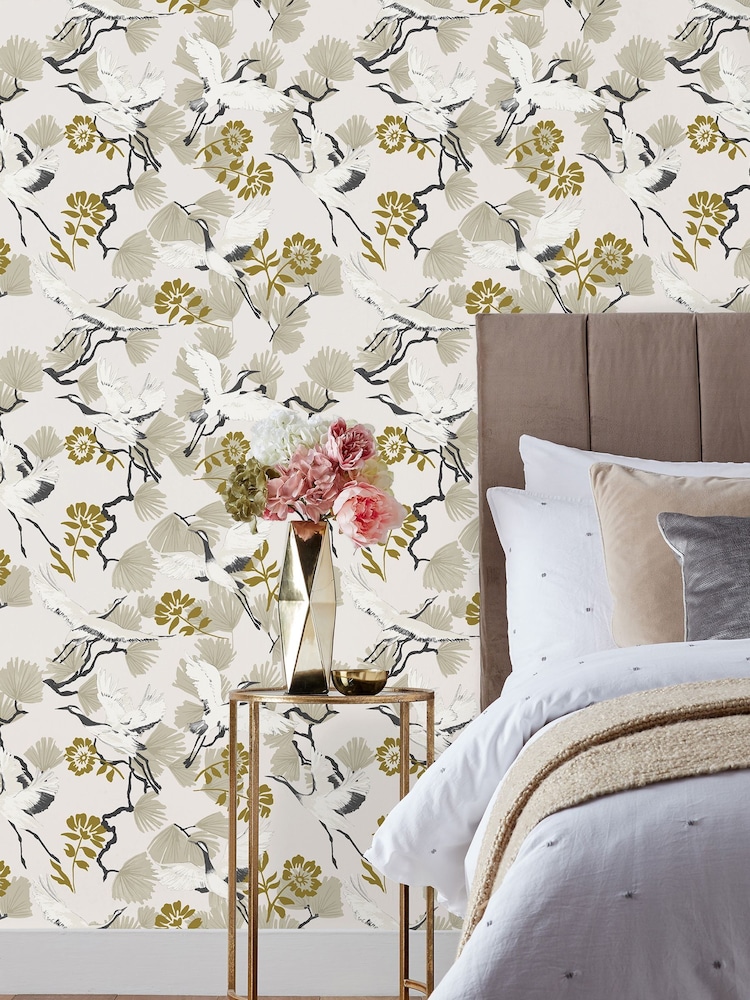 furn. Natural Demoiselle Botanical Wallpaper - Image 1 of 3