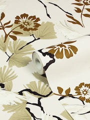 furn. Natural Demoiselle Botanical Wallpaper - Image 2 of 3