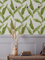 Furn Green Plantain Botanical Wallpaper - Image 1 of 3