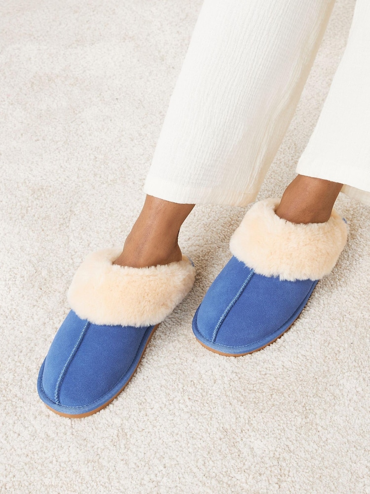 Purple Next Suede Mule Slippers - Image 1 of 5