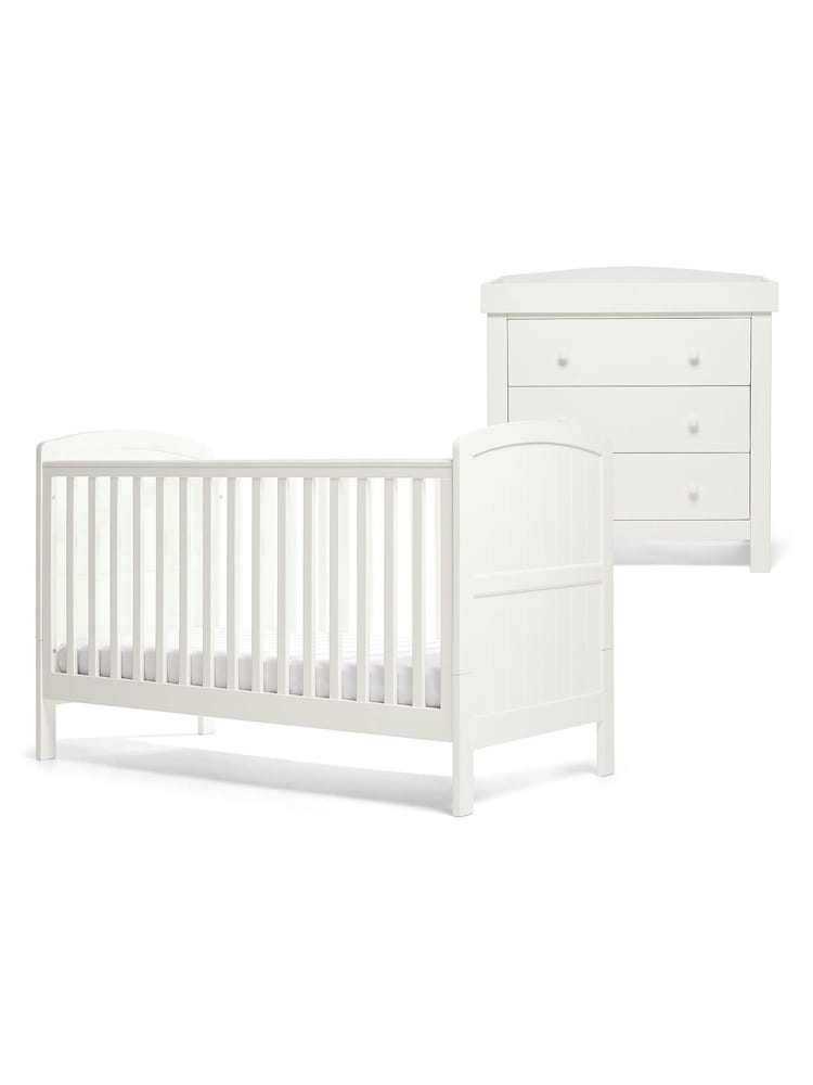 Mamas & Papas White Dover 2 Piece Furniture Set - Image 5 of 5
