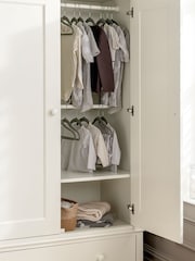 Mamas & Papas White Kids Oxford Wardrobe - Image 3 of 5