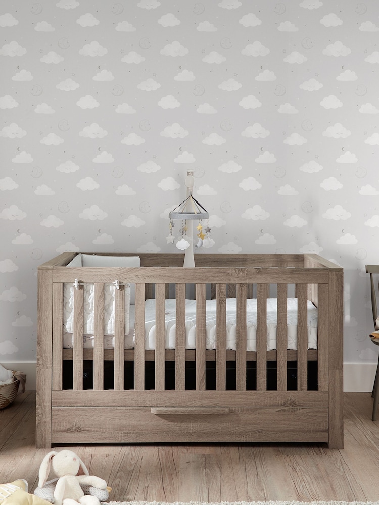 Mamas & Papas Grey Wash Franklin 2 Piece Nursery Furniture Set - Image 1 of 3