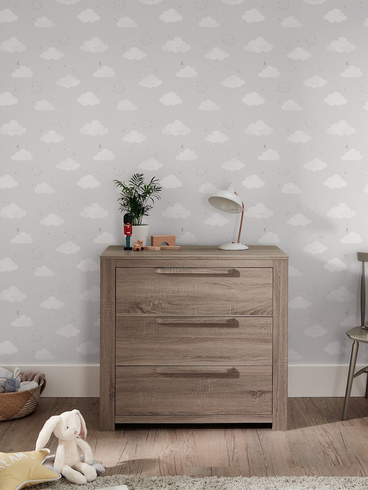 Mamas & Papas Grey Wash Franklin 2 Piece Nursery Furniture Set - Image 2 of 3