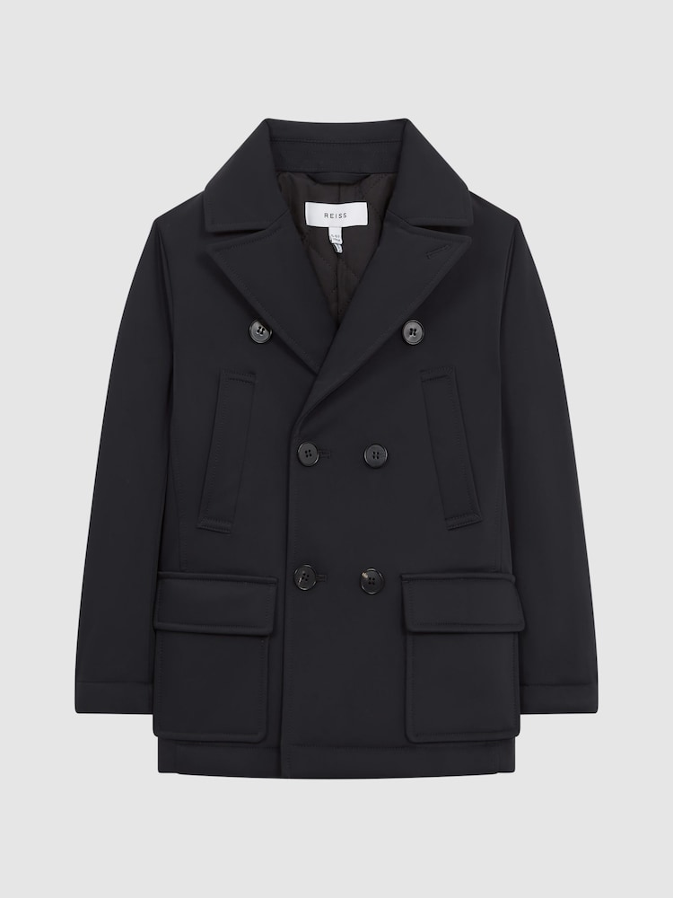 Reiss Navy Brannagh Junior Technical Peacoat - Image 2 of 8