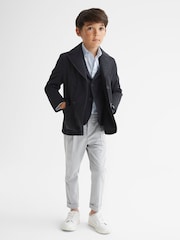 Reiss Navy Brannagh Junior Technical Peacoat - Image 7 of 8