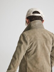 Reiss Sage Spark Junior Suede Overshirt - Image 6 of 9