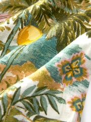 Yellow/Green Linen Blend Sleeveless Playsuit - Image 8 of 8