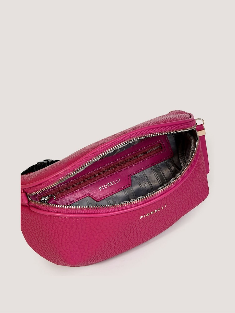 Fiorelli Pandora Casual Grain Pink Bumbag - Image 3 of 3 Fiorelli Pandora Casual Grain Pink Bumbag - Image 3 of 3